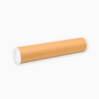 TUBA TEKTUROWA 70/550 mm CARDBOARD TUBE WITH 2 WHITE TUBE CAPS