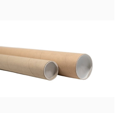 TUBA TEKTUROWA 100/1550mm CARDBOARD TUBE WITH 2 WHITE TUBE CAPS
