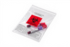 Foliopak z nadrukiem BIOHAZARD 170X250+50 mm TRANSPARENTNY op. 100 szt.
