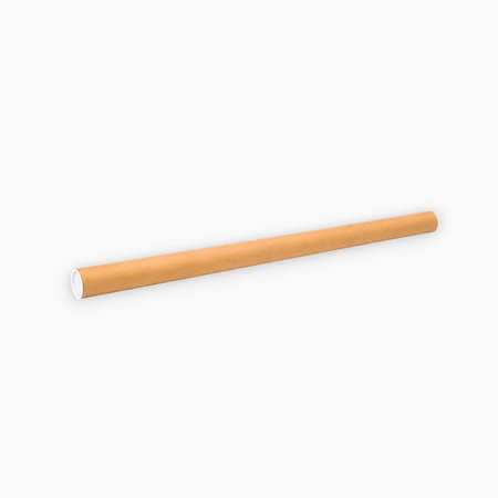 TUBA TEKTUROWA 50/750mm CARDBOARD TUBE WITH 2 WHITE TUBE CAPS