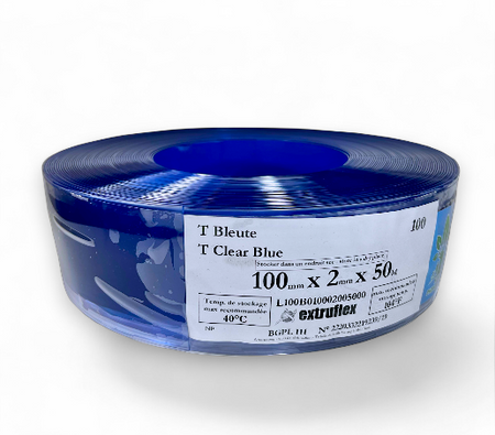 Pas PCW do chłodni 100X100X2 mm standard clear blue EXTRUFLEX 1 mb.