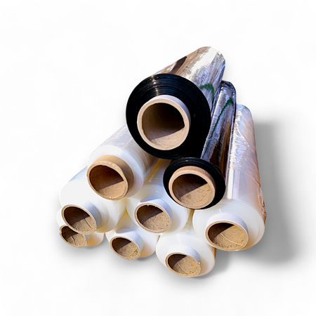 TRANSPARENT FOLIA STRETCH RĘCZNA 23MIK. 2,65KG NETTO 1 rolka