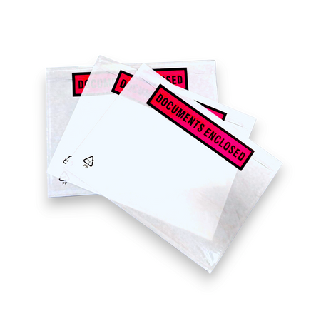 Doklejka C5 z nadrukiem (Documents Enclosed) self adhesive envelope op. 250 szt.