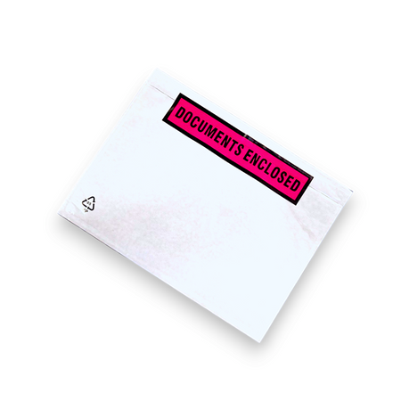 Doklejka C5 z nadrukiem ( Documents Enclosed ) self adhesive envelope OP. 100 SZT.