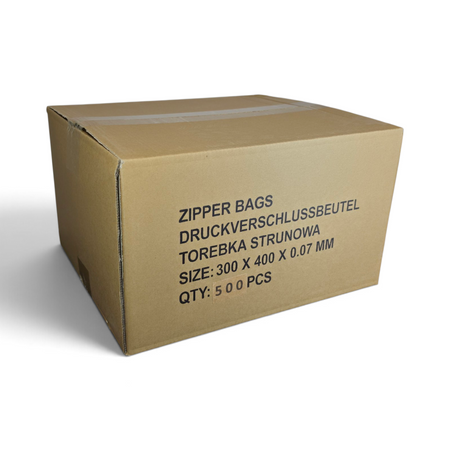 TOREBKI STRUNOWE BARDZO MOCNE / ZIP BAGS 300X400 mm 30x40 cm  70my - op. 100 szt.