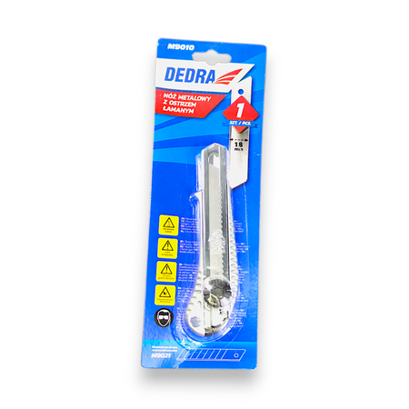 DEDRA M9010 NÓŻ DO PAPIERU TAPICERSKI 18 MM - 1 szt.