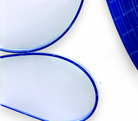 Pas PCW do chłodni 100X300X3 mm standard clear blue 1 mb.