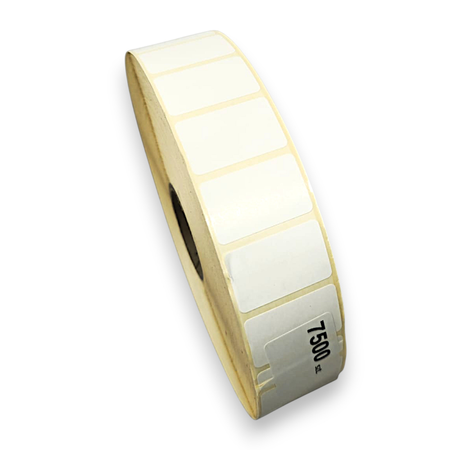 Etykieta termotransferowa BIAŁA 32X20MM FI 40 7500 SZTUK - 1 rolka