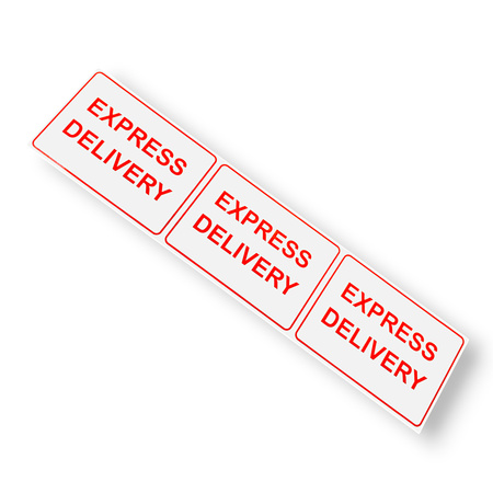 Etykieta EXPRESS DELIVERY 148x130 mm - 100 szt.