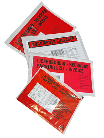Doklejka C5 z nadrukiem ( LIEFERSCHEIN / RECHNUNG ) self adhesive envelopes op. 100 szt.