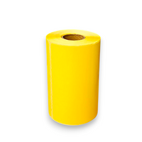 Etykieta termiczna żółta (CF) 100X160 mm perforacja FI 25 115 szt. 1 rolka