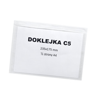 Doklejka, Przylga, Kangurek Kurierski C5 self adhesive envelope 1000 szt.