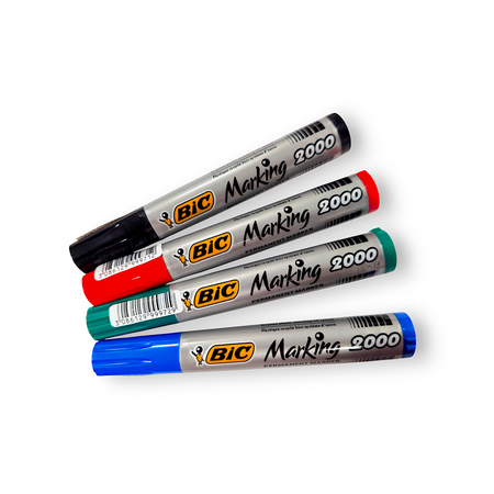 MARKER OKRĄGŁA KOŃCÓWKA. P.2000-03 CZERWONY BIC
