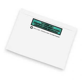 Doklejka papierowa C5 nadruk (3 languages) ECO op. 100 szt.