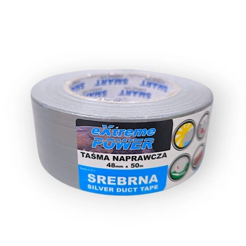 Taśma naprawcza SILVER „EXTREME POWER” 5070 48 mm × 50 m.b. – SREBRNA - 1 rolka