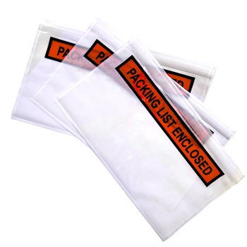 Doklejka przylga kurierska DL z nadrukiem( PACKING LIST / ENCLOSED ) self adhesive envelope op. 100 szt.