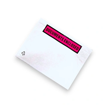 DOKLEJKA C5 Z NADRUKIEM ( DOCUMENTS ENCLOSED ) SELF ADHESIVE ENVELOPE (CF) op. 1000 szt.