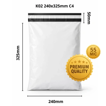 K02 Foliopak PREMIUM MAILING BAG 240x325+50 mm - 100 szt.