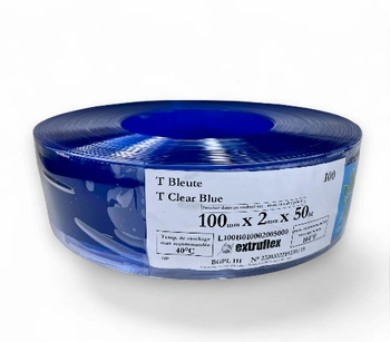 Pas PCW do chłodni 100X100X2 mm standard clear blue EXTRUFLEX 1 mb.
