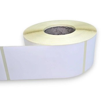 Etykieta termiczna biała 100X160 mm z perforacją FI 76 1000 szt. 1 rolka